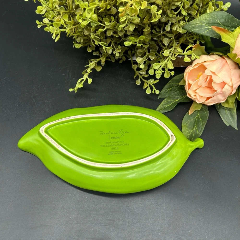 Williams Sonoma Green Leaf Barbara Egen Dish 2012
